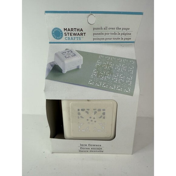 NEW Martha Stewart Craft LACE FLOWERS Punch All Over the Page EKSuccess Paper - Picture 2 of 5